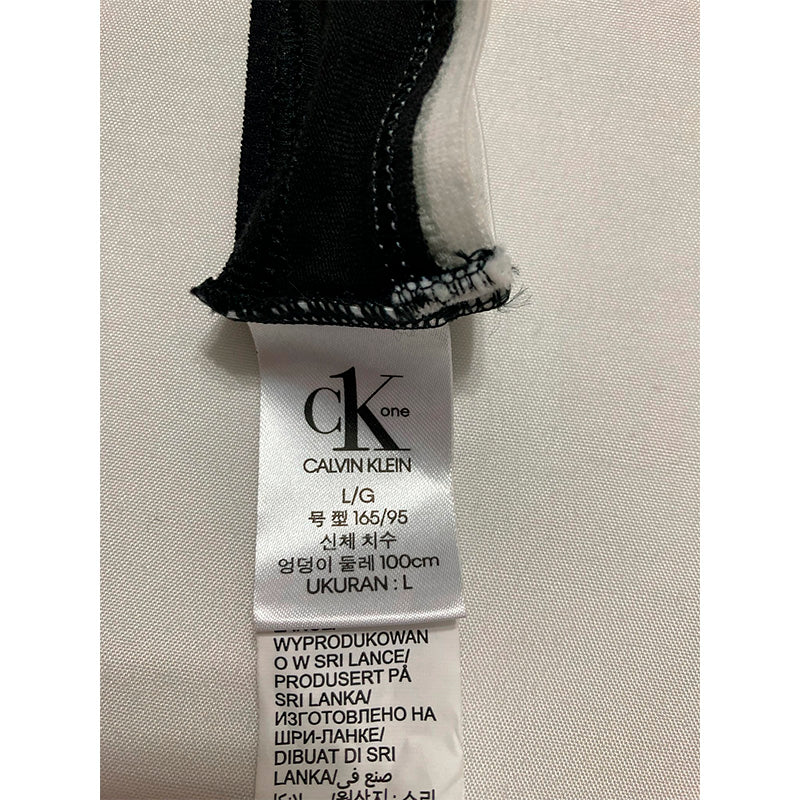 Calvin Klein CK One Cotton Thong Panty Black L