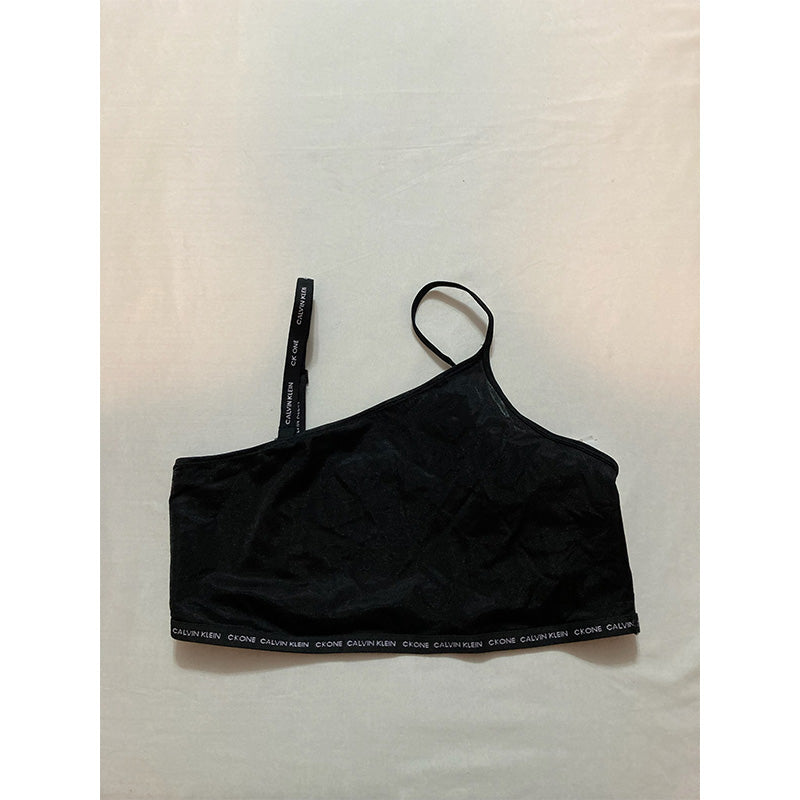 Calvin Klein One Cotton Lightly Lined Bralette Black L