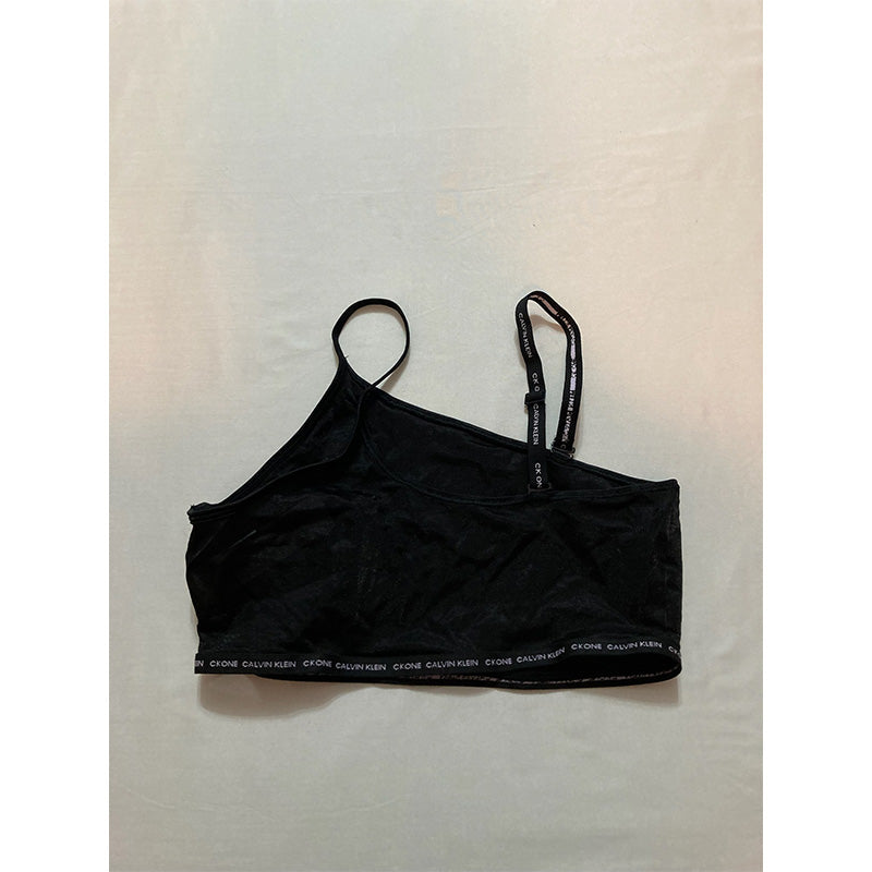 Calvin Klein One Cotton Lightly Lined Bralette Black L