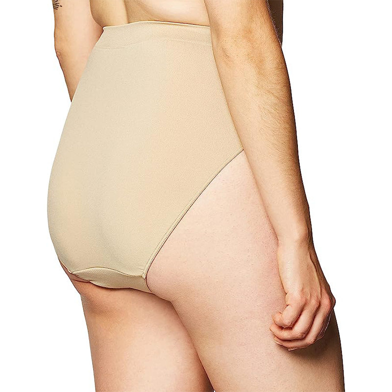Bali Women's Microfiber Hi-Cut Panty, Nude, 8/9