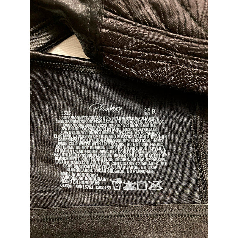 Playtex Posture Boost Front Close Wireless Bra Black 36B