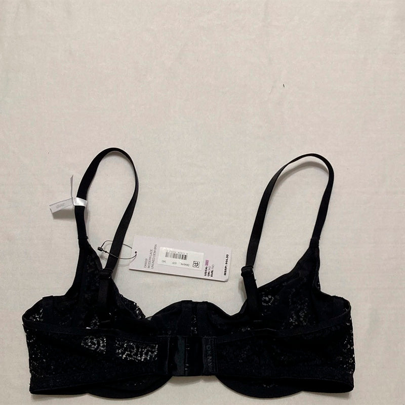 DKNY Modern Lace Unlined Demi Bra Black 34D