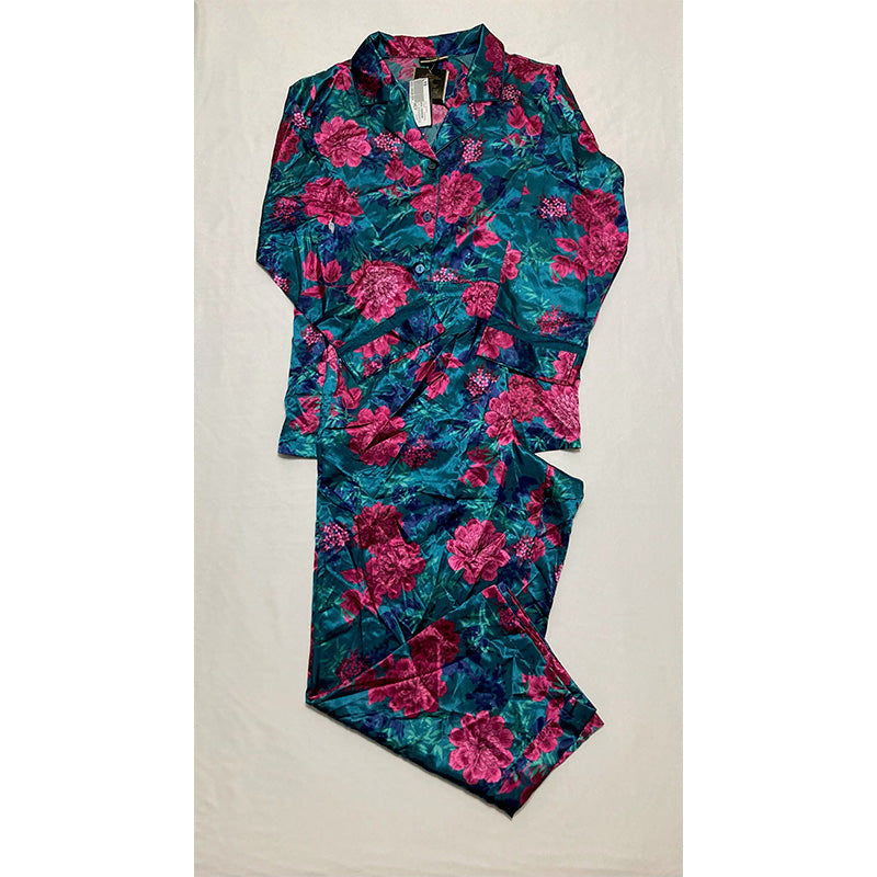 Thalia Sodi Plus Size Printed Lace-Trim Pajama Set 2X
