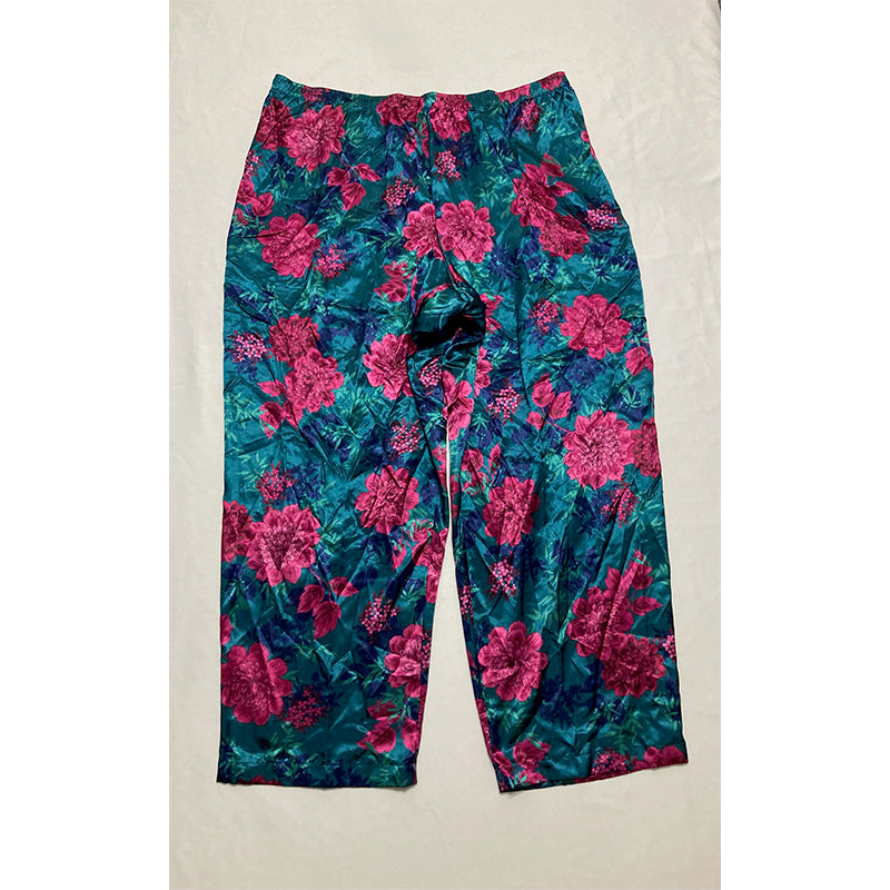 Thalia Sodi Plus Size Printed Lace-Trim Pajama Set 2X