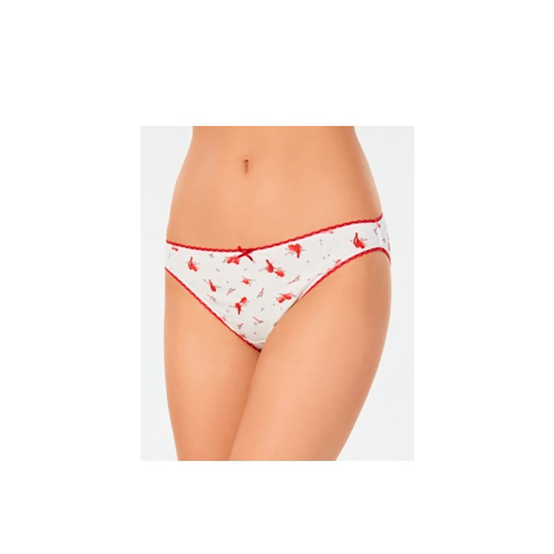 Charter Club Pretty Cotton Bikini Perch Cardinal S
