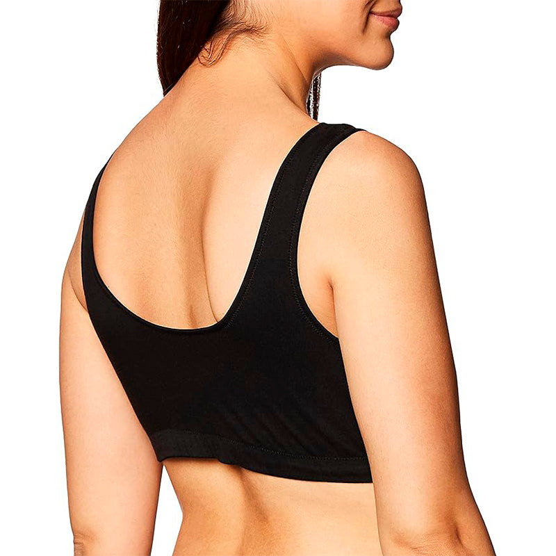 Motherhood Maternity Wrap Front Nursing Sleep Bra Black M