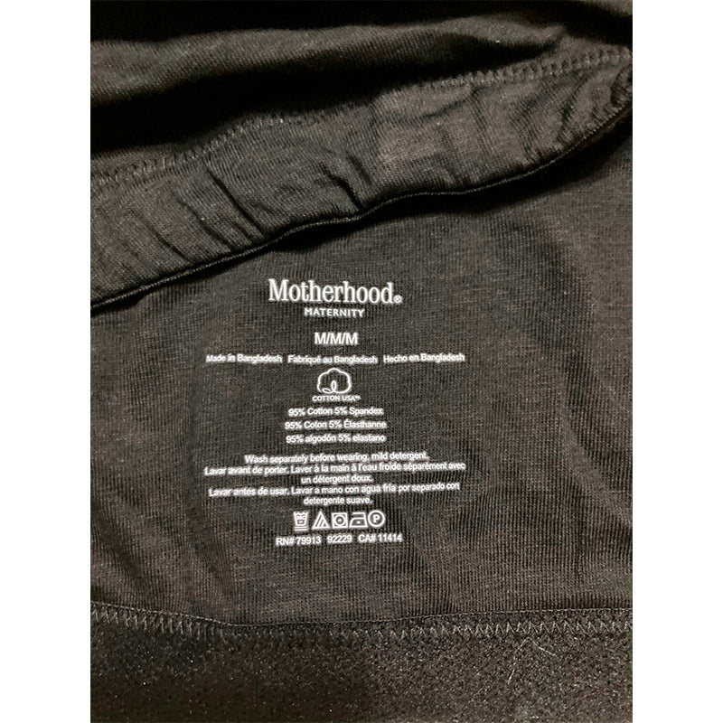Motherhood Maternity Women's Wrap Front Nursing Sleep Bra Black M