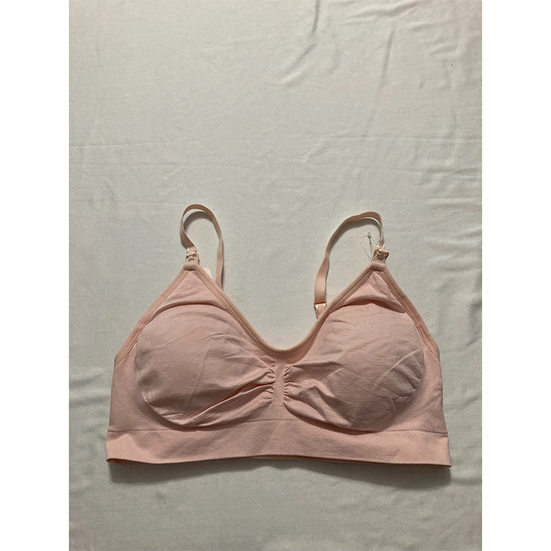 Motherhood Maternity Seamless Clip Down Nursing Bra Blush L