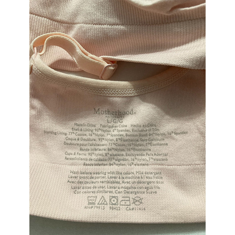 Motherhood Maternity Seamless Clip Down Nursing Bra Blush L