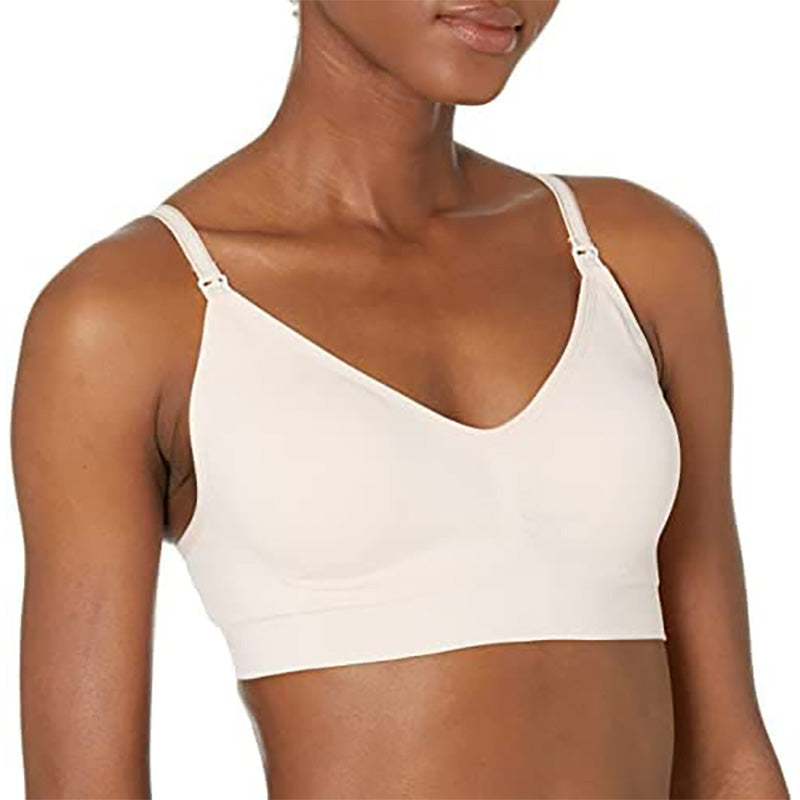 Motherhood Maternity Seamless Clip Down Nursing Bra Blush L