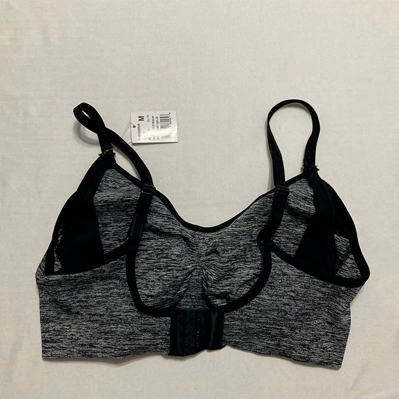 Motherhood Maternity Average Busted Seamless Clip Down Nursing Bra Grey M