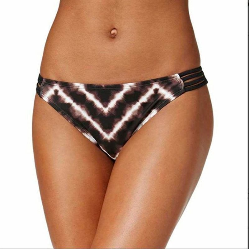 Hula Honey Electric Tie-Dyed Strappy Hipster Bikini Bottoms Multicolor XS