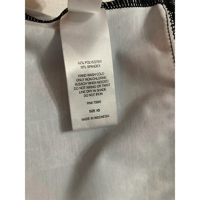 Hula Honey Printed Ruched Swim Top Separates Multicolor XS