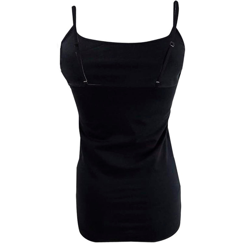 Jenni Strappy Cotton Camisole Black M