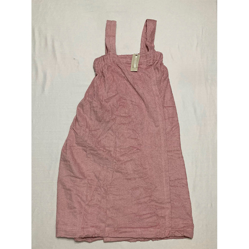 Ink+ivy Solid Terry Shower Wrap Med Pink One Size