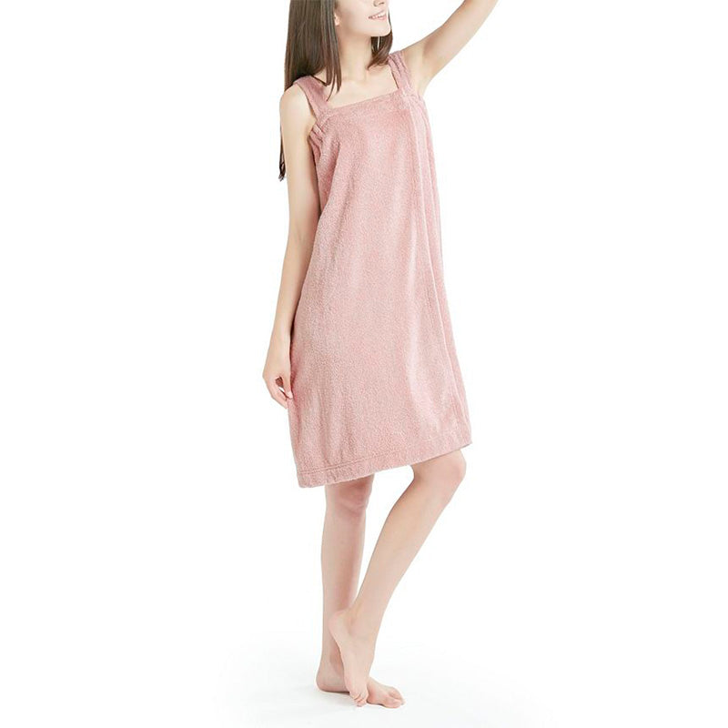 Ink+ivy Solid Terry Shower Wrap Med Pink One Size