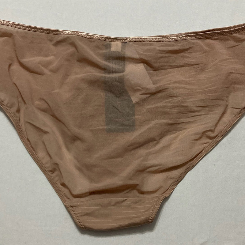 Ashley Graham Basic Hi Cut Brief Panty 1X/Cappuccino