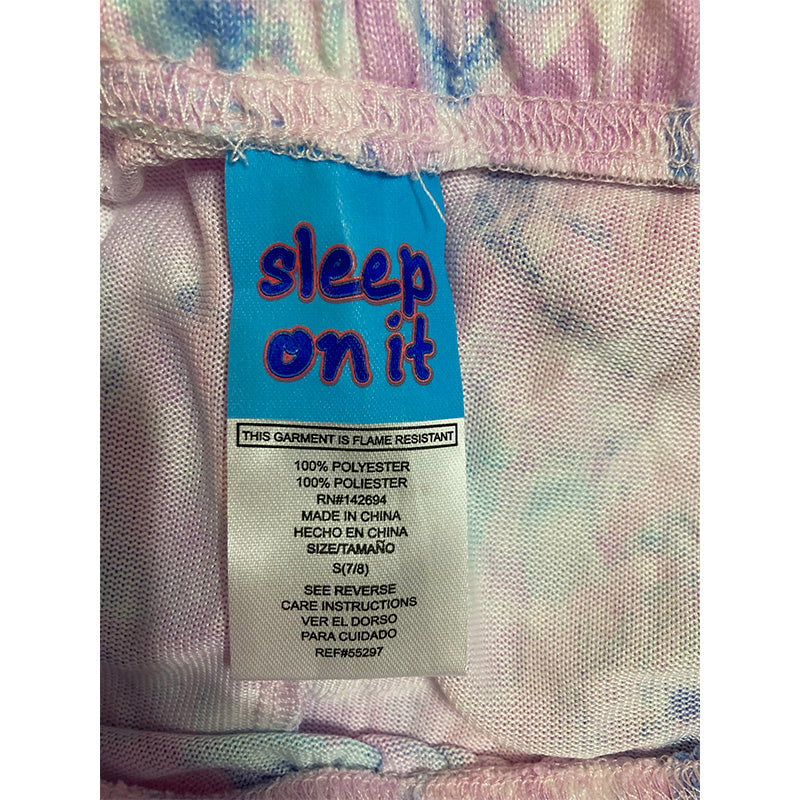 SLEEP ON IT Big Girls Pajama Set Multicolor S