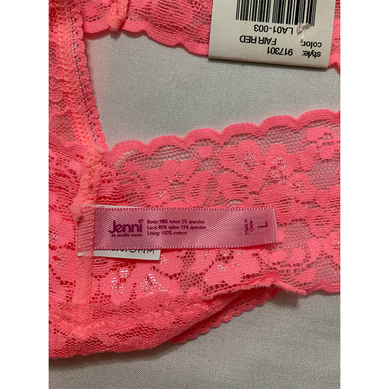 Jenni by Jennifer Moore Lace Thong Fair Red L