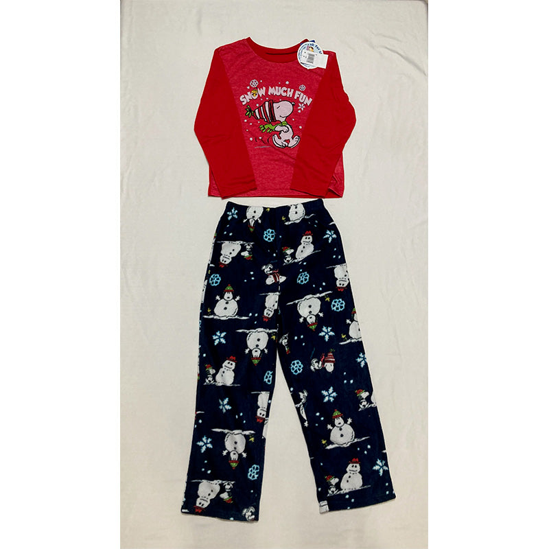 Peanuts Briefly Stated Little Matching 2-Piece Pajama Set Kids 8