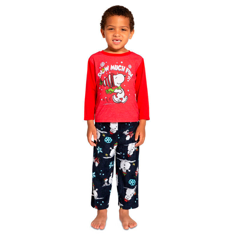 Peanuts Briefly Stated Little Matching 2-Piece Pajama Set Kids 8