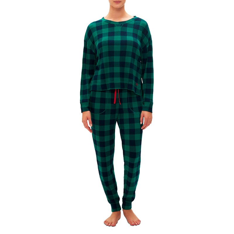 GapBody 2-Pc. Long-Sleeve Jogger Pajamas Set M