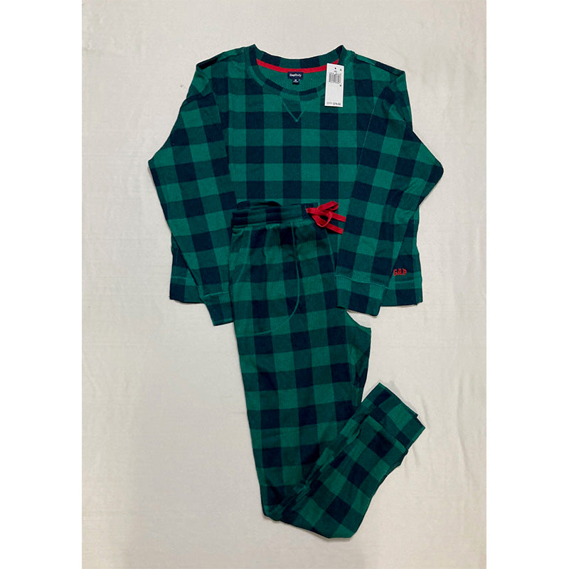 GapBody 2-Pc. Long-Sleeve Jogger Pajamas Set M