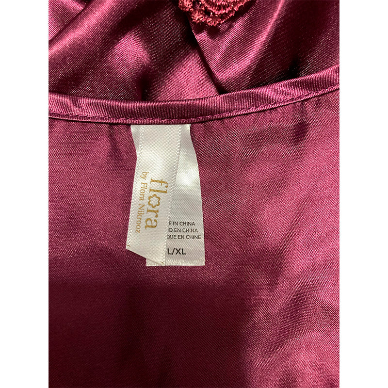 Flora Nikrooz Stella Long Robe L/XL Bordeaux