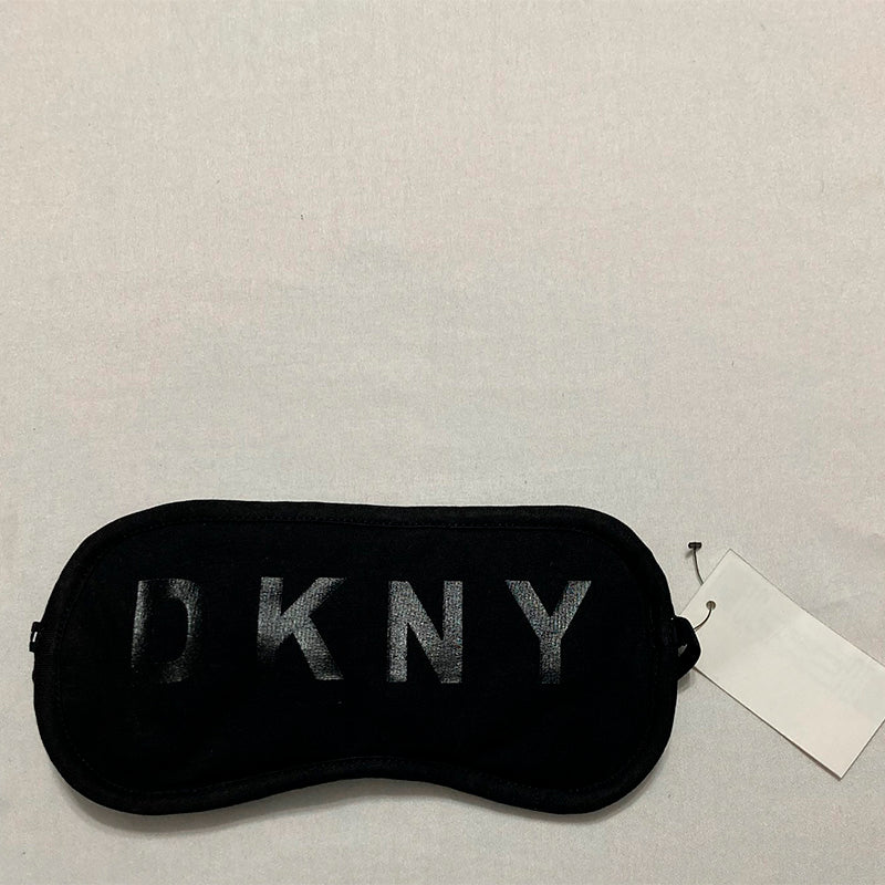 DKNY Sleep Mask with DKNY Logo - Black OS