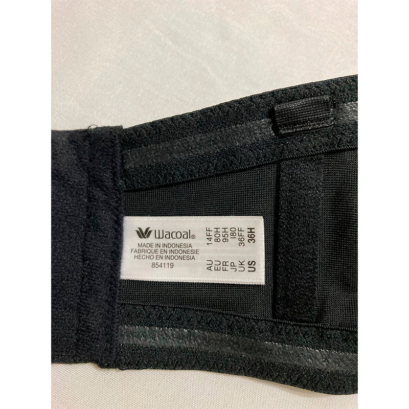 Wacoal Full Busted Strapless Convertible Bra Black 36H