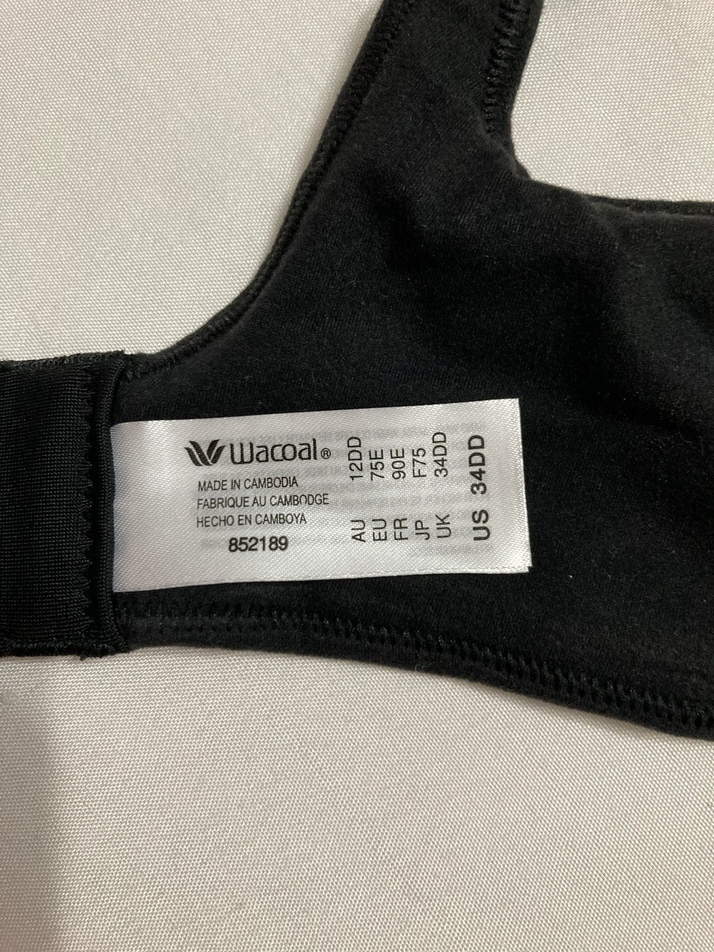 Wacoal Women's How Perfect Wire Free Bra Black 34DD