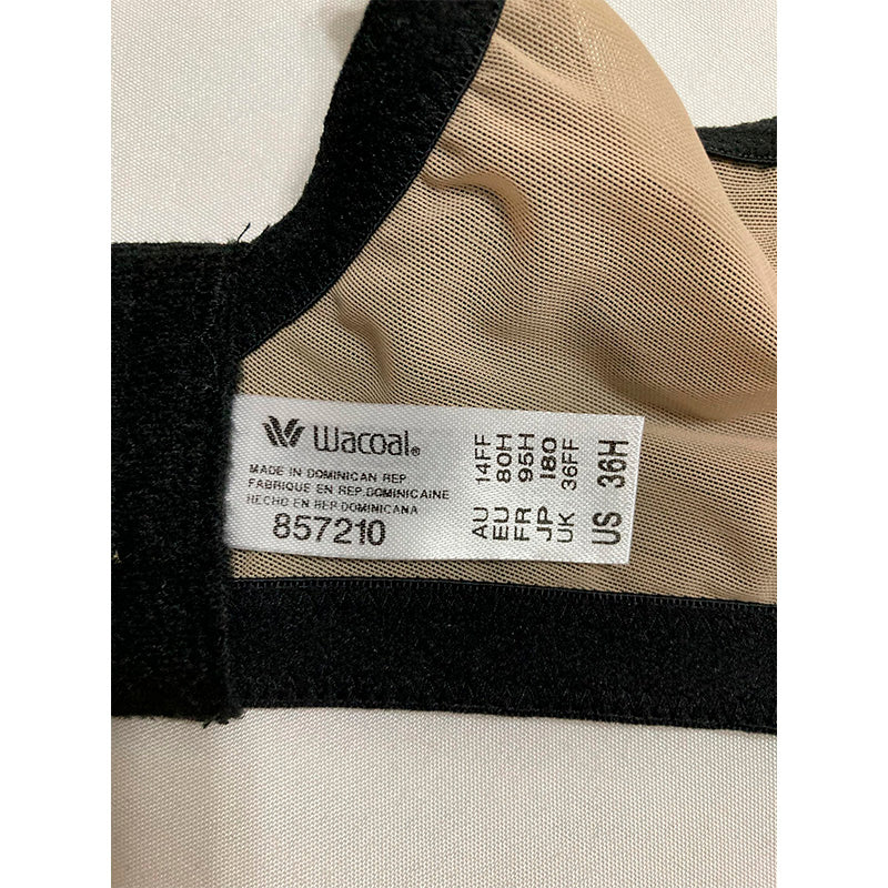 Wacoal womens Visual Effects Minimizer Bra, Black, 36H US