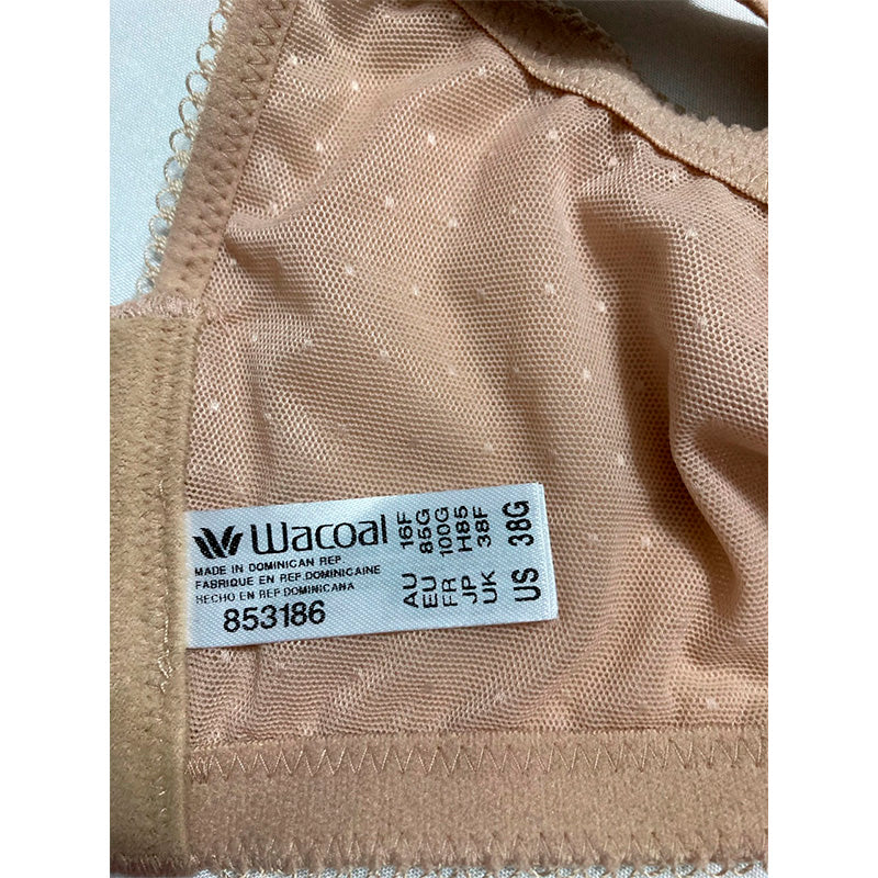 Wacoal Retro Chic Full Figure Contour Underwire Bra Toast 38G