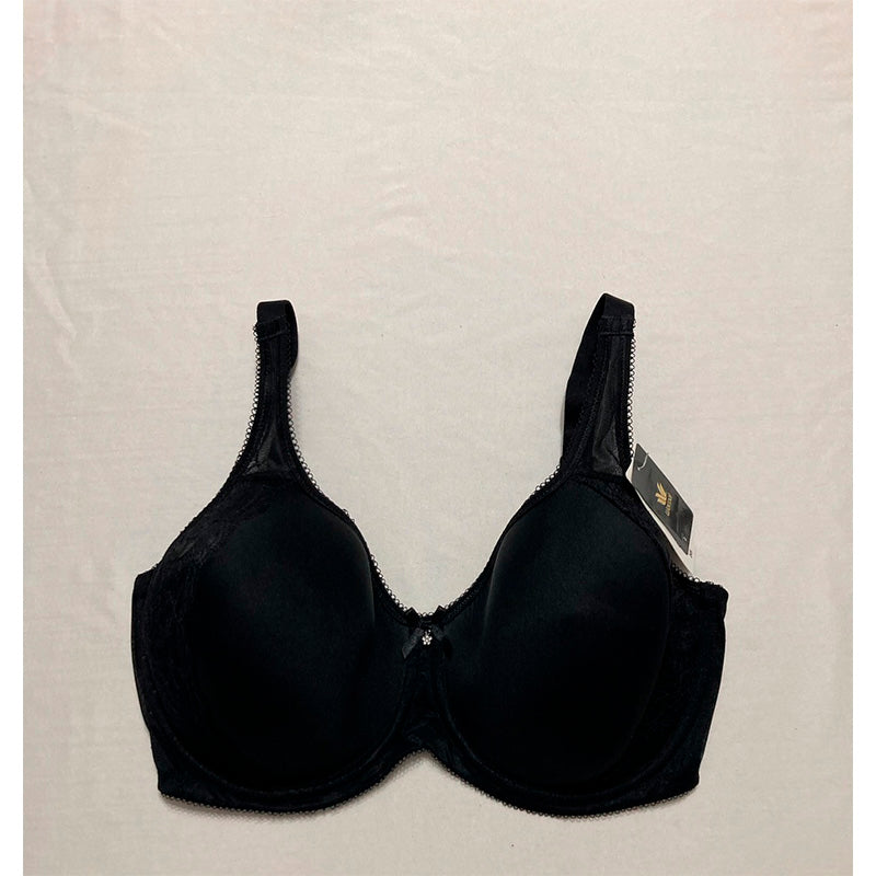 Wacoal Retro Chic Full Figure Contour Underwire Bra Black 34H