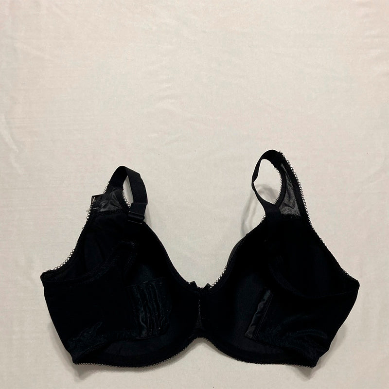 Wacoal Retro Chic Full Figure Contour Underwire Bra Black 34H