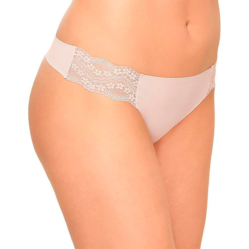 b.tempt'd by Wacoal B.Bare Thong Panty Rose Smoke XL