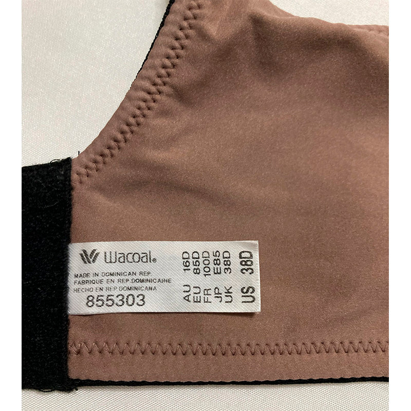 Wacoal Women's Back Appeal Underwire Bra Black 38D