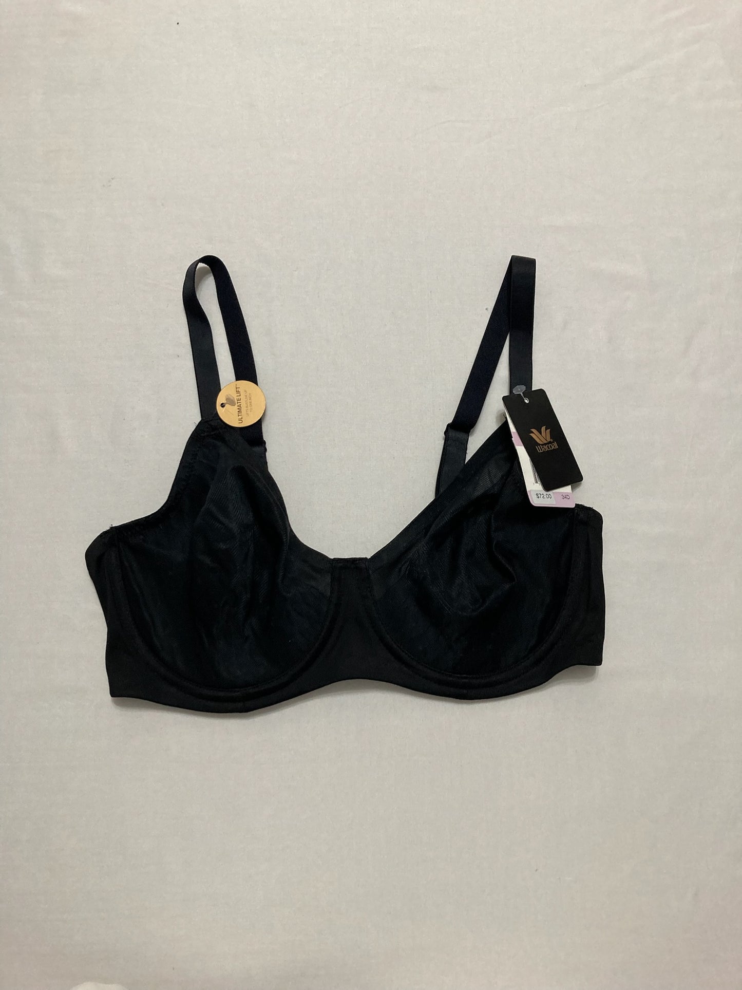 Wacoal Elevated Allure Unlined Underwire Bra Black 34D
