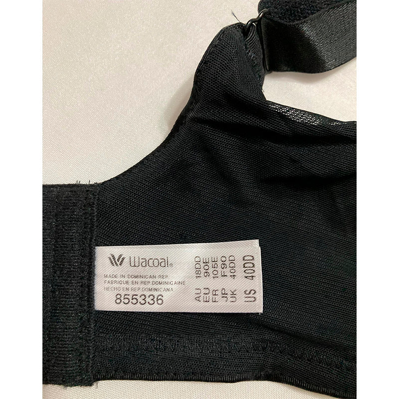 Wacoal Women's Elevated Allure Unlined Underwire Bra Black 40DD