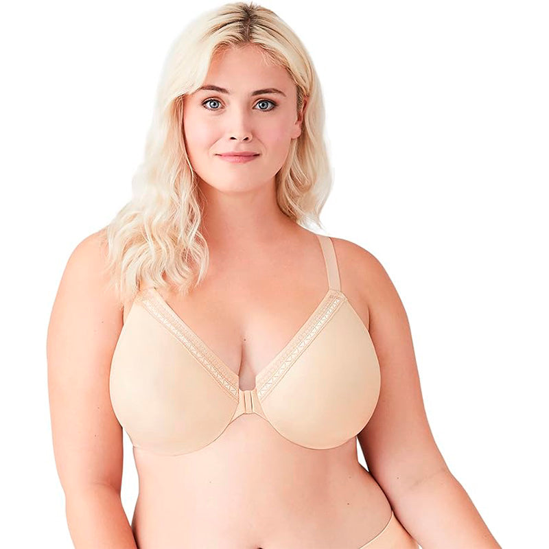Wacoal Perfect Primer Front Close Underwire Full Coverage Bra Sand 42DDD