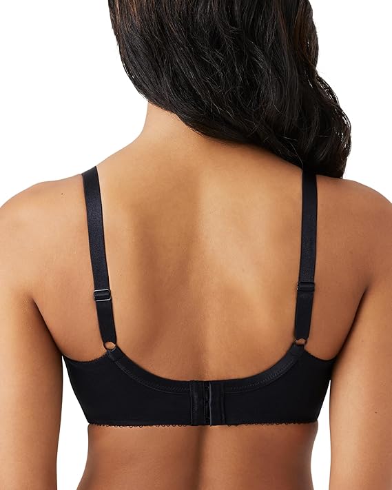 WACOAL Retro Chic Full Figure Underwire Bras BLACK 36DDD