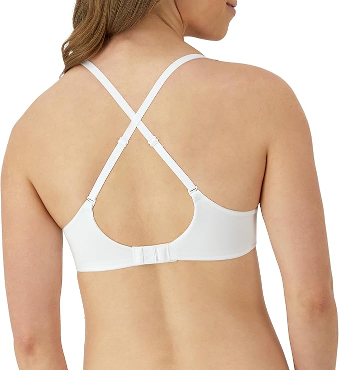 MAIDENFORM Comfort Devotion Your Lift Underwire Bra With Lace Trim WHITE 32A