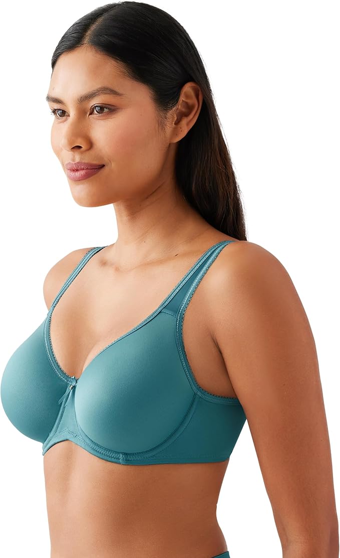 WACOAL Basic Beauty Lightly Padded Underwire Full Coverage T-Shirt Bra BLUE 36D