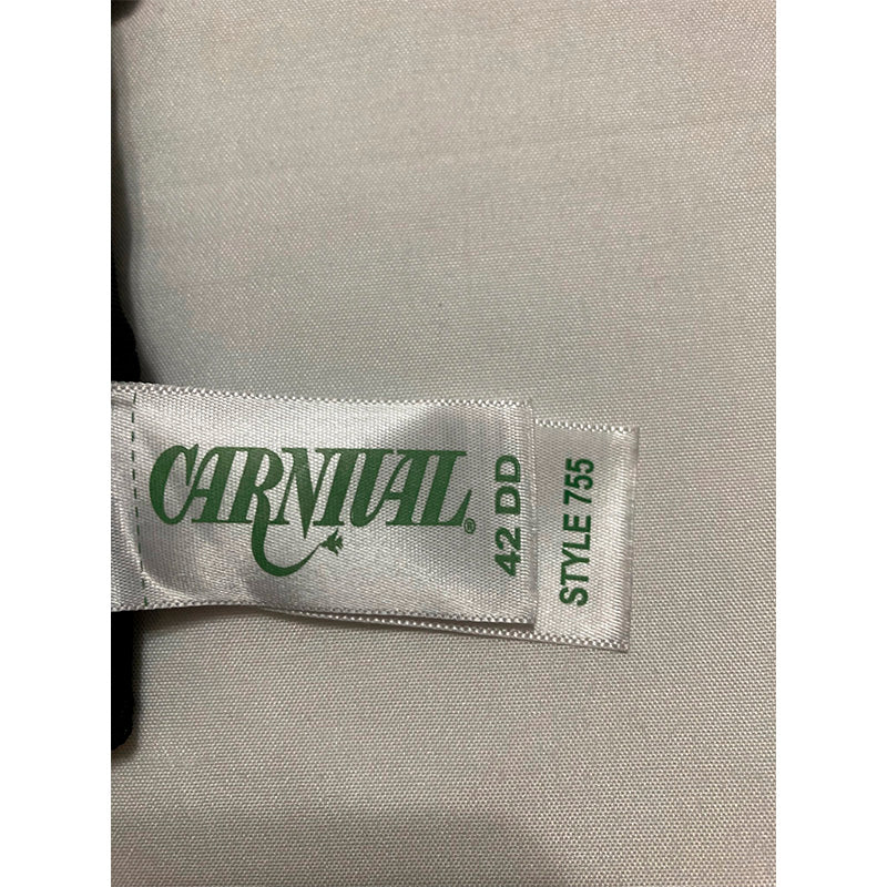 Carnival Women's Front Closure Longline Posture Support Bra Black 42DD