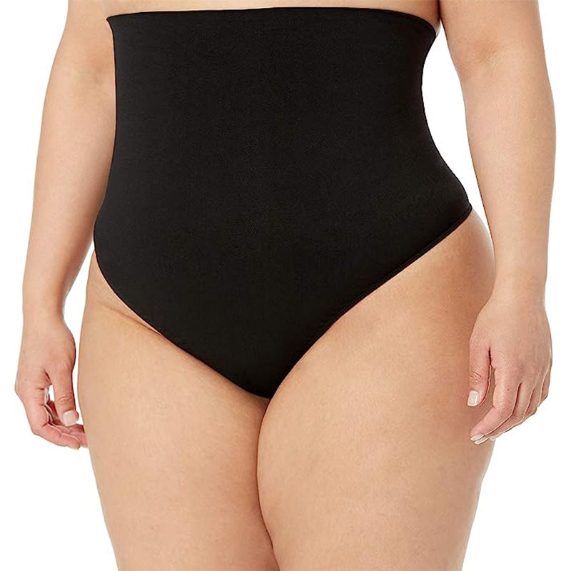 Carnival Petite Plus Seamless High Waist Control Thong Black L