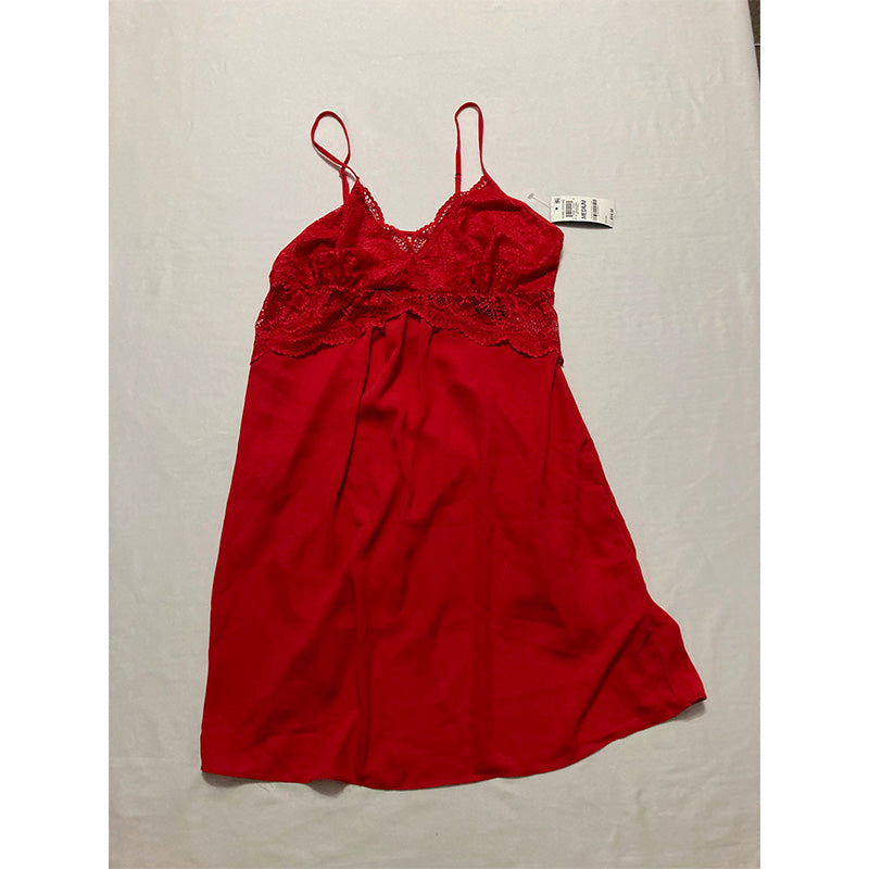 INC Lace & Chiffon Nightgown Ski Patrol M