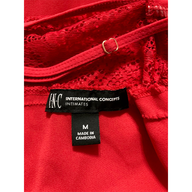 INC Lace & Chiffon Nightgown Ski Patrol M
