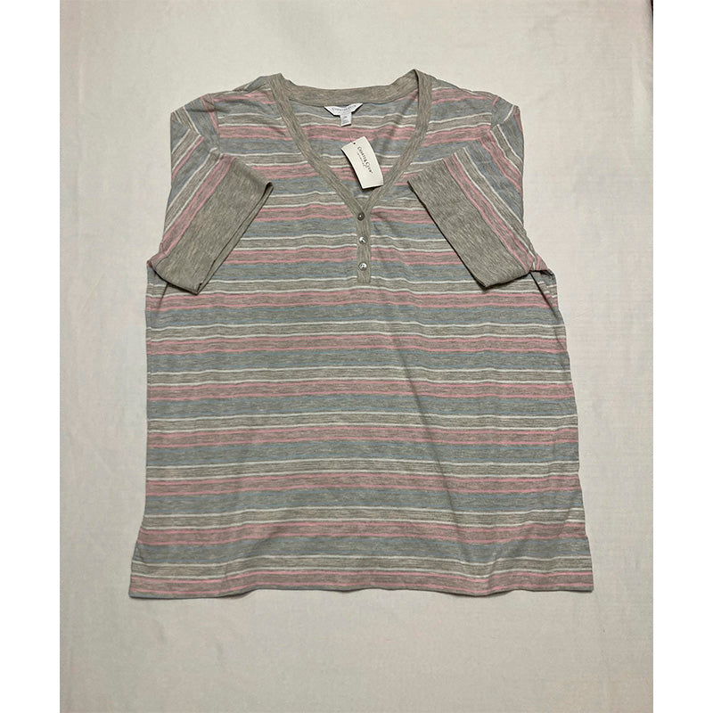 Charter Club The Everyday Cotton Capri Pajama Set Multicolor 2XL