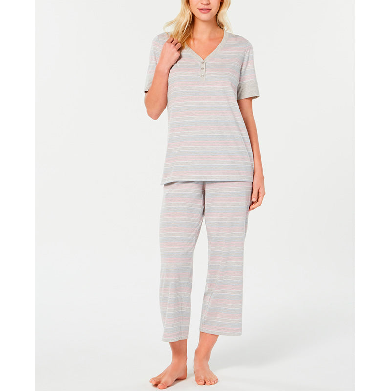 Charter Club The Everyday Cotton Capri Pajama Set Multicolor 2XL