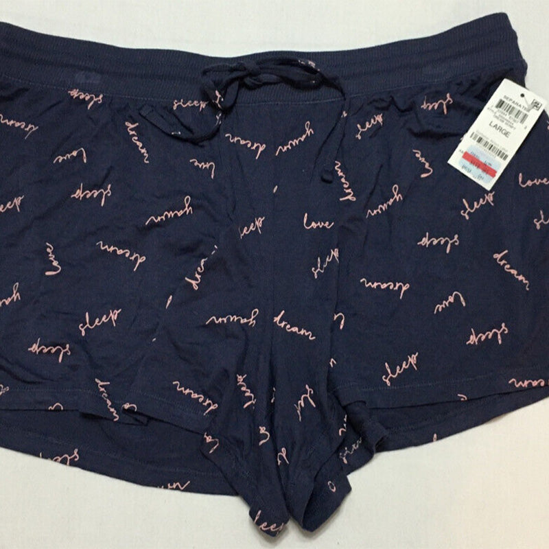 Jenni Ultra Soft Core Pajama Shorts Navy L